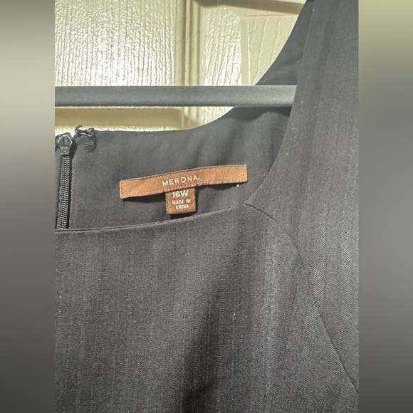 Merona Black Dress with Zipper Back - Picture 3 of 7